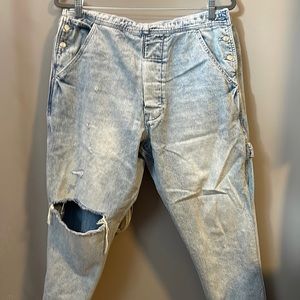 Zara ripped overalls